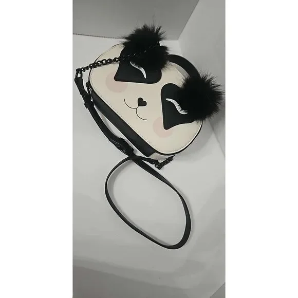 BETSEY JOHNSON Crossbody White XO Beau In White & Black - Picture 1 of 13
